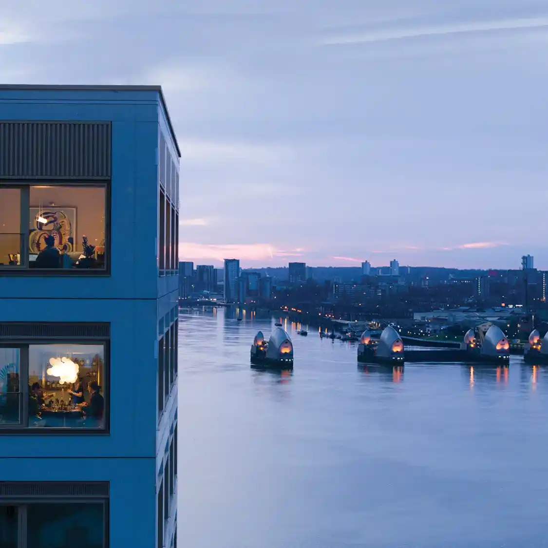 Riverscape Building River Thames View